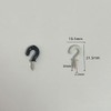 JIHUOO 100 Pcs 1/2 Inch Ceiling Cup Hooks Screw Ceiling