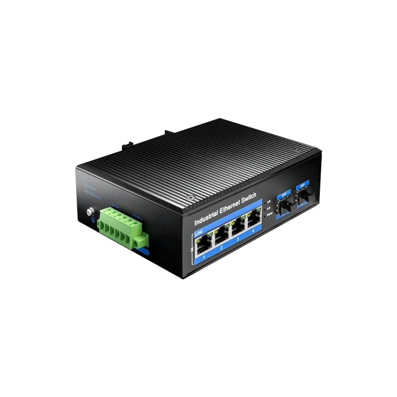 CUDY IG1004S2P Industrial PoE Switch HUB