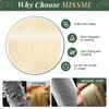 MISSME Tape-In Extensions, Real Hair, 40 cm, #60 Platinum Blonde,