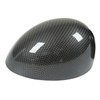 2 Pcs Door Side Rearview Mirror Cover Cap Carbon Fiber