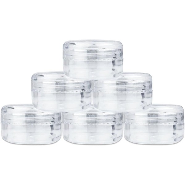CUHZA Pack of 6 Transparent Empty Containers, 10 ml Empty