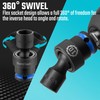 DURATECH 3/8" Drive Impact Universal Joint Socket Set, Swivel Socket