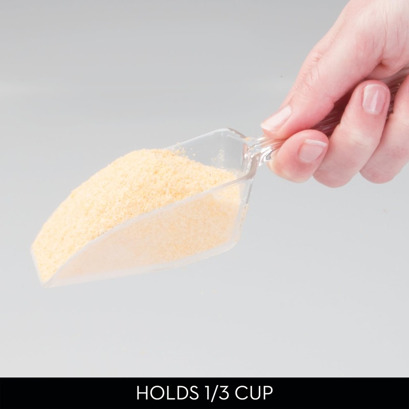 iDesign Large Plastic Scoop Measuring Cups – Set of 4,