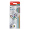 KEYROAD, 971756, AA8Metallic Colouring Pencils, High Quality, Triangular Shape, Pack