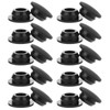 10 Pcs Black 10mm Diameter Rubber Hole Plug Silicone Snap