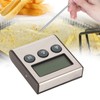 Digital Cooking Thermometer Timer LCD Display ℃/℉ W/Probe for Barbecue