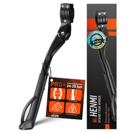 HENMI Pro+ Bicycle Stand 24-29 Inch Height Adjustable Rear Stand for E-Bike, Mountain Bike, Trekking Bike, City Bike, Road Bike