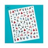 Generic Christmas Snow Nail Sticker Santa Reindeer Deer Tree Candy