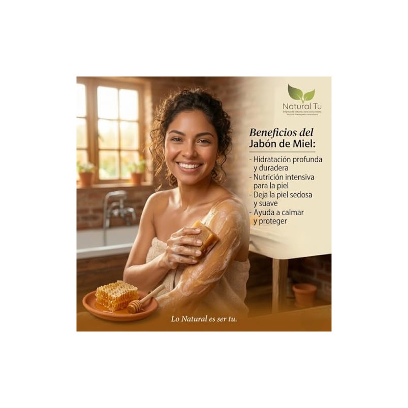 Pack de 3 Jabones Naturales Artesanales, Miel, Arroz y Caléndula,