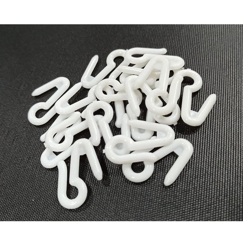 FAPBADRI Hook for Curtain Channel/CurtainTrack, Material - Plastic, 100 Pieces