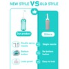 Portable Bidet Po Dusche 500 ml，Peri Bottle mit 2 Düsen