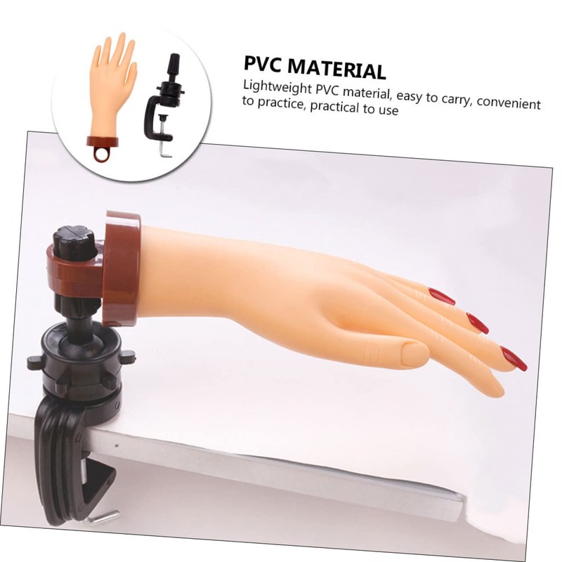 Mikinona Professional Nail Art Model Sturdy Manicure Training Hand Builder
