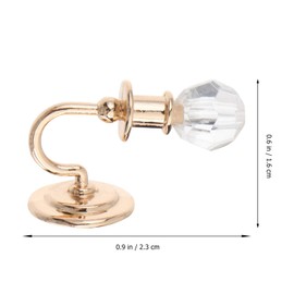 Dollhouse Miniature Wall Lamp Double-Headed Doll House Model Light Mini Accessories for Bedroom Kids