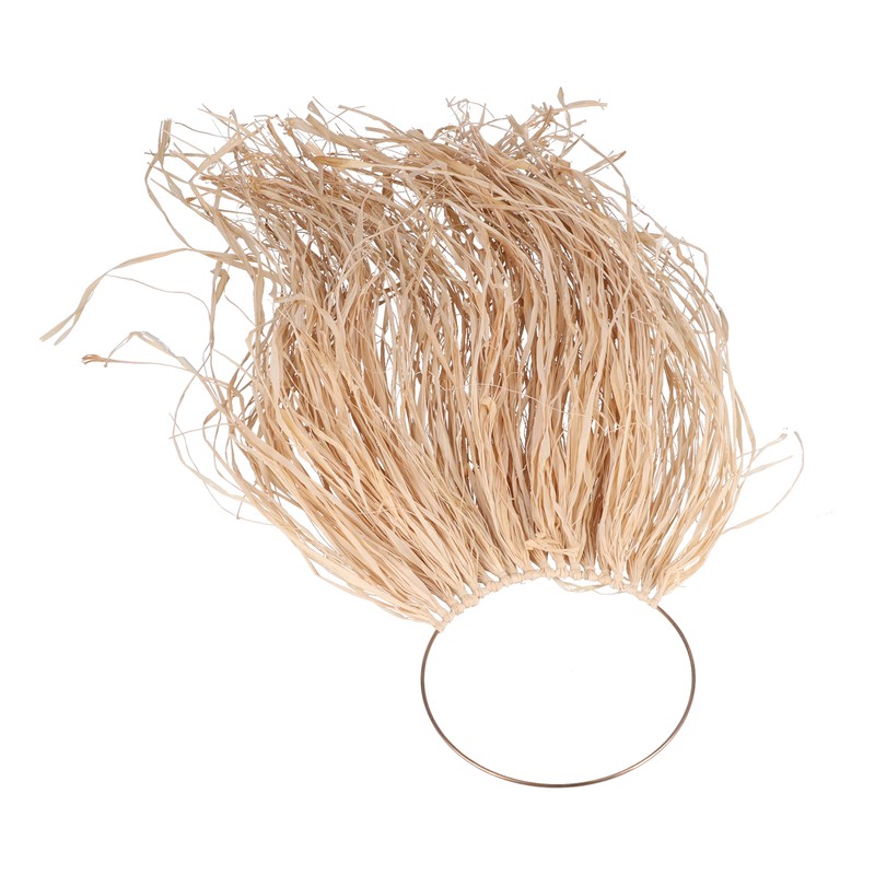 Pastoral Style Raffia Pendant Woven Wall Background Decoration for Home