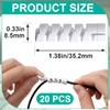 20pcs Oxygen Tube Support Crimp Straighteners for Cannulas