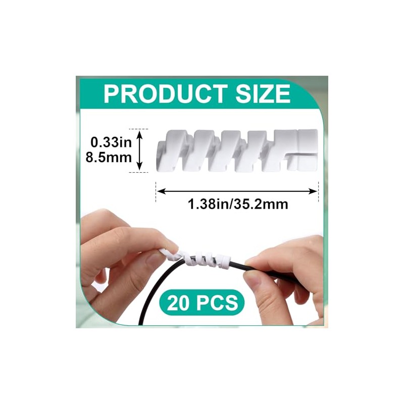 20pcs Oxygen Tube Support Crimp Straighteners for Cannulas