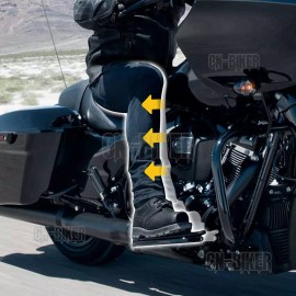 CB Driver Floorboard Relocation Brackets For H-D Electra Glide Road King Tri Glide