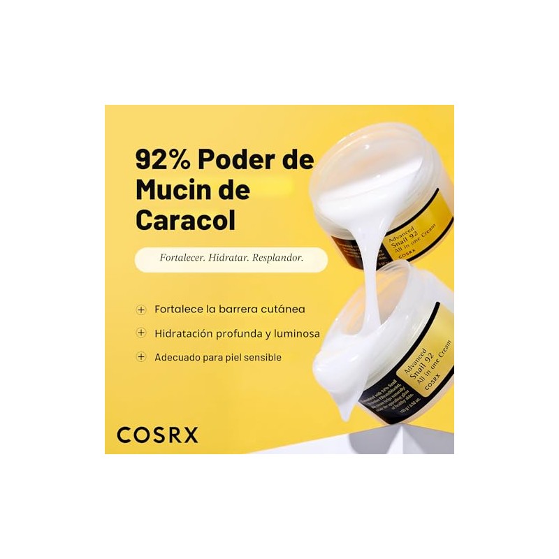 [Cosrx] Advanced Snail 92 Todo en una crema 3.38 oz.
