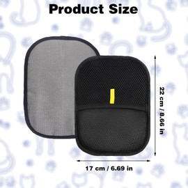 YANXINKE Pack of 2 Fur Magnetic Gloves, Fur Magnet Pet Hair Remover, Cat Hair Remover Static Removal Gloves, Pet Hair Remover Gloves