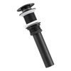 Kitchen Bathroom Basin Sink Solid Brass Popup Drain Stopper Black