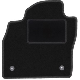 Wielganizator Driver's Velour Doormat Suitable for Skoda Scala (2019-) Hatchback Driver's Side Driver's Mat Velour Floor Mat Black 1-Piece – Perfect Fit