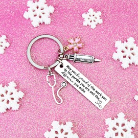 Nurse Keychain Gifts for Nurses Week Gifts for Women Unique Nurse Appreciation Graduation Gift Ideas Nurses Practitioner Gift for Nursing Student Medical Assistant Birthday Christmas