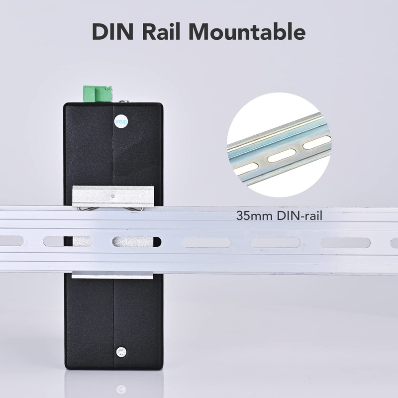 InHand Networks ISE-PSeries Switch Industrial Grade Unmanaged Switch (8* 10/100