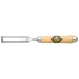Kirschen 1002026 Firmer Chisel with Octagonal Horn Beam Handle, Beige/Silver, 26 mm