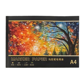 ZONADAH A4 Sketchbook Student Sketch Book 30 Sheets Painting Book Marker Pad Paper Art Sketch Book Drawing Paper for DIY Painting