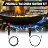 4 Sets Piezo Spark Igniter with 2 Replacement Switch, BBQ