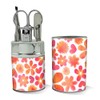 Watercolor Flowers and Hearts Pattern Stainless Steel Manicure Pedicure Grooming