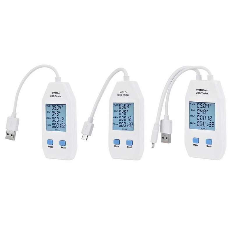 LCD Digital Display USB Ammeter Power Meter Detector Tester Multimeter