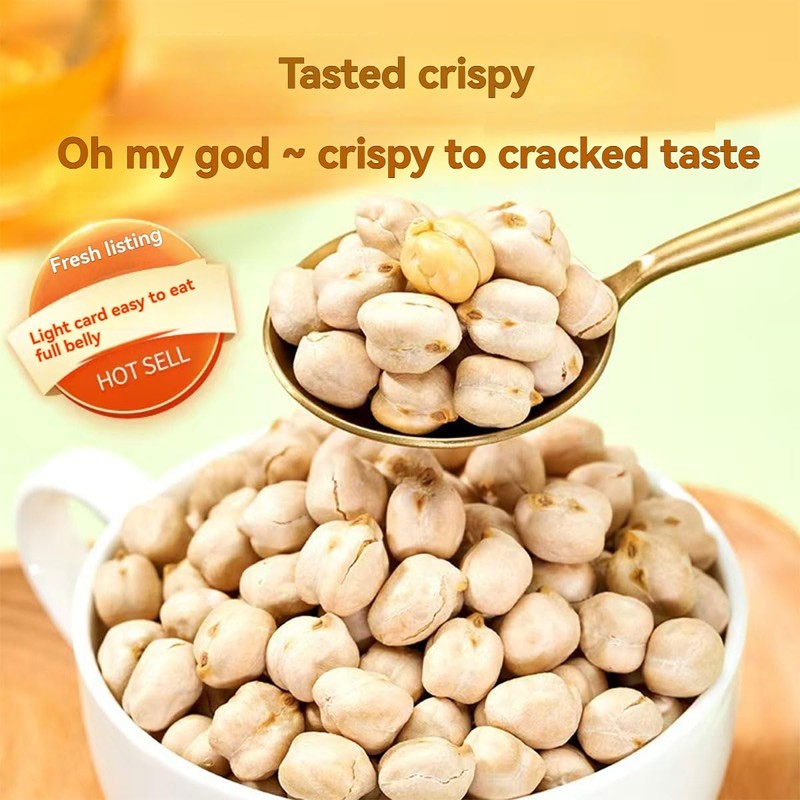 Crispy beans 8.8OZ/250g，Vegetarian soybeans，Crunchy Beans Snacks.