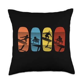 Wing Surf Wing Foil Wingsurfing Wingsurfer Retro Throw Pillow