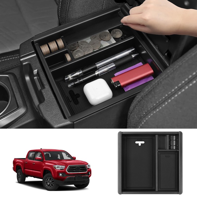 BILOPER Center Console Organizer for Toyota Tacoma 2016 2017 2018