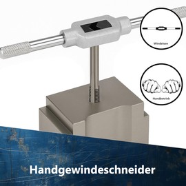 AM-Zerspanungstechnik Tap Cutter Set M10 x 0.5 Taper + Finishing Tap Set 2 Pieces Hand Tap (M10 x 0.5)