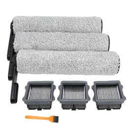 Vacuum Cleaner Replacement Parts for Tineco S5 Roller Brush High Efficiency Particulate Air Filter with Cleaning Brush
