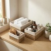 Rattanzenith Wicker Storage Baskets Set of 3, Bathroom & Shelf