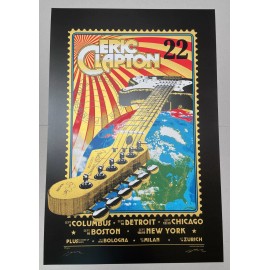 Eric Clapton North American Tour 2022 Poster Limited Edition by Adam Pobiak