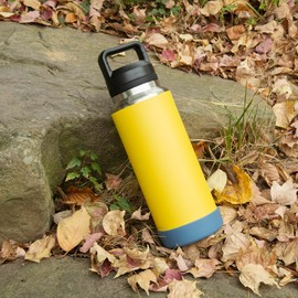 VGHNQ Silicone Sleeve for YETI, Owala Water Bottles, Bottom Boot for YETI 26 36 OZ, Boot Cover for Owala 32OZ, Boots Rambler Water Bottle Accessories (Nordic Blue, Fits YETI 26 OZ Bottle/Owala 32 OZ)