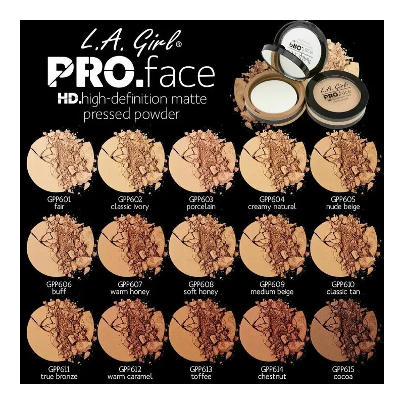 Polvo Compacto Matificante Pro Face Matte La Girl