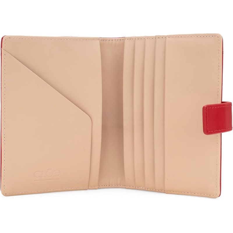 Cloe Porta Pasaporte Grande Look Troquelado Color Negro para Mujer