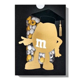 M&M’S WORLD Graduation Character Gift Box - Chocolate Gift Box with Graduation-Themed Icons Printed on Chocolate Candies