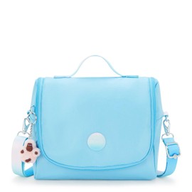 Kipling New Kichirou Metallic Lunch Bag Sea Blue Met