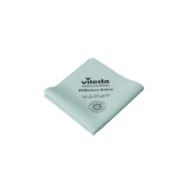 cubex professional PURmicro Active All-Purpose Microfibre Cloths with PUR Coating 38 x 35 cm for 100% Safe and Effective Cleaning (PURmicro Active Green, 5 Cloths)