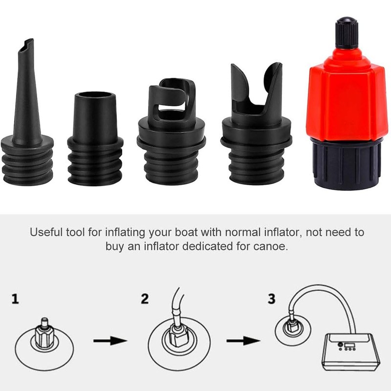 Shengsenfu Inflatable SUP Pump Valve Adapter, Multifunction Valve Adapter with
