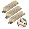 3Pcs Closed Pickup Cover, Brass Pickup Covers Closed Electric Guitar