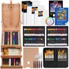 MERRIY 80-Piece Acrylic Paint Set, Artist Painting Supplies Kit with