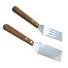 Chef Craft Set of 2 Stainless Steel Mini Wood Handle,