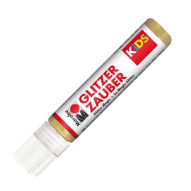 Marabu 03100059584 - Kids Glitter Magic, Glitter Gold 25 ml in Liner, Glitter Paint for Children, Water-based, Child-friendly Paint for Glitter Effects on Paper, Wood, Glass and Textiles